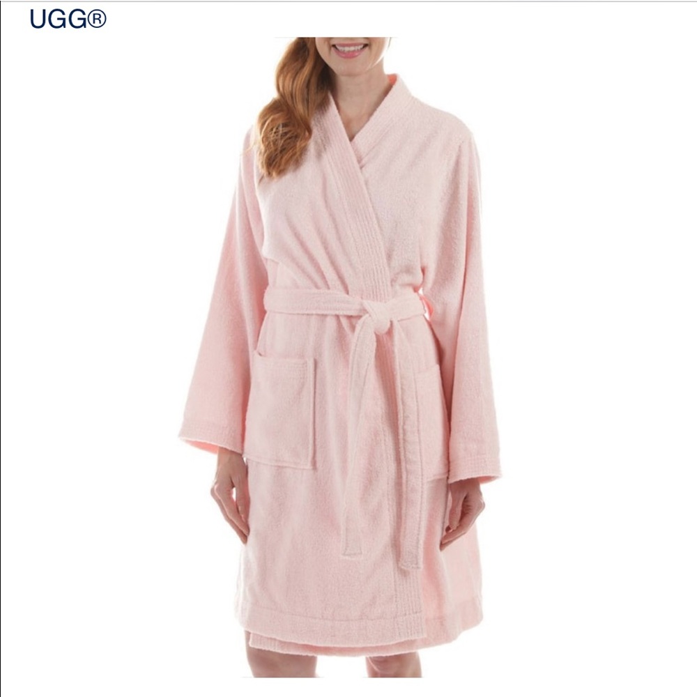 Lorrie Terry light pink ugg robe